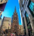 St. Paul`s Chapel of Trinity Church Wall Street Royalty Free Stock Photo