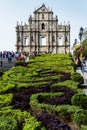 St paul's church ruins tourist attraction landmark in macau chin