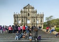 St paul's church ruins tourist attraction landmark in macau chin