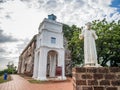 St. Paul's Church with a statue of St. Francis Xavier