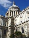 St Paul`s dome in London Royalty Free Stock Photo