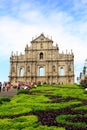 St Paul s Ruins, iconic church in Macau, China Royalty Free Stock Photo