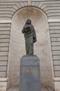 St. Paul statue of Almudena Cathedral. Madrid, Spain Royalty Free Stock Photo