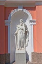 St Paul statue of Cross Exaltation cathedral in St Petersburg