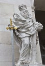 St. Paul statue, Salzburg Cathedral at Domplatz, Austria.