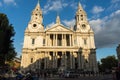 St Paul's Cathedral London front view Royalty Free Stock Photo