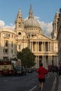 St Paul's Cathedral London front view from Ludgate Hill Royalty Free Stock Photo