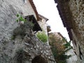 St Paul's in Nice, France, stone houses defying the roads