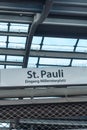 St. Pauli subway station, Hamburg, Germany Royalty Free Stock Photo