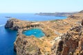 St Pauls Bay in Lindos in Rhodes