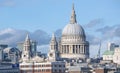 St Pauls cathedral from across the Thames. Royalty Free Stock Photo