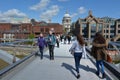 St Pauls Cathedral as view from Millennium Bridge Royalty Free Stock Photo