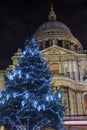 St. Pauls Cathedral at Christmas Royalty Free Stock Photo