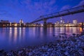 St. Pauls and the Millennium Bridge in London