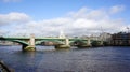 St Pauls and southwark bridge in London