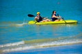 Couple practice kayaking around the St. Pete Beach 5