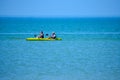 Couple practice kayaking around the St. Pete Beach 2