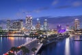 St. Pete, Florida, USA Downtown City Skyline from the Pier Royalty Free Stock Photo