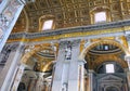 St. Peter Basilica, . Indoor interior. Vatican