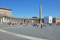 St. Peter Basilica Square Vatican Royalty Free Stock Photo