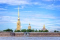 St Peter and Paul fortress and the Neva river, St Petersburg Russia Royalty Free Stock Photo