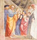 St Peter Preaching - Renaissance Fresco Royalty Free Stock Photo