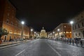 St Peter Rome Night Royalty Free Stock Photo