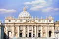 St. Peter`s Basilica Ã¢â¬â Catholic Cathedral, the Central building of the Vatican. Patriarchal basilicas of Rome and the ceremonia