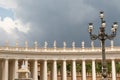 St. Peter`s Basilica Colonnade in Vatican.