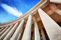 St. Peter's Basilica colonnades, columns in Vatican City. Royalty Free Stock Photo