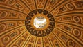 St. Peter`s Basilica Cupola ceiling, Vatican City, Rome, Lazio, Italy Royalty Free Stock Photo