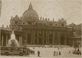 St. Peter`s Basilica, historic church, Vatican City, Rome, Italy, 1960s,