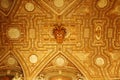St. Peter`s Basilica narthex gilt ceiling Vatican