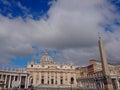 St. Peter`s Basilica, Rome, Vatican Royalty Free Stock Photo