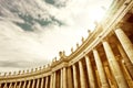 St. Peter`s Basilica in a sunny day in Vatican Royalty Free Stock Photo