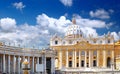 St. Peter's Basilica, Vatican City. Royalty Free Stock Photo