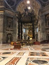 St. Peter`s Basilica in Vatican City Royalty Free Stock Photo