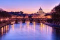 St. Peter`s Basilica in Vatican city state Royalty Free Stock Photo