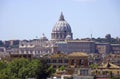 St. Peter`s Church Rome Italy Vatican dome Catholicism tile roofs architecture