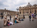 St. Peter's Square and Basillica, Vatican, Italy Royalty Free Stock Photo