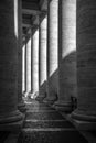 St. Peter's Square Colonnade Royalty Free Stock Photo