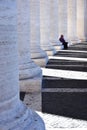 St. Peter's Square colonnades, Vatican Royalty Free Stock Photo