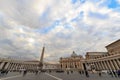 St. Peter`s Square. Evening. Vatican. Rome, Italy