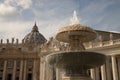 Papal Basilica of St PeterÃ¢â¬â¢s in Vatican city Royalty Free Stock Photo