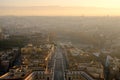 St. Peter`s Square, Piazza San Pietro in Vatican City. Italy Royalty Free Stock Photo