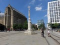 St Peter`s Square and tram stop in Manchester Royalty Free Stock Photo