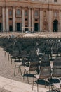 St. Peter`s Square in the Vatican on a sunny day