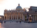 St. Peter square and pope's apartment Royalty Free Stock Photo