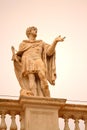 St. Peter square saint statue Vatican Royalty Free Stock Photo