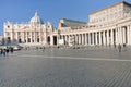 St.Peter Square and St Peter Basilica in Vatican